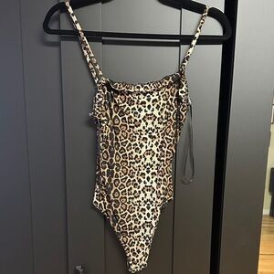 Kittenish Leopard Print Bodysuit